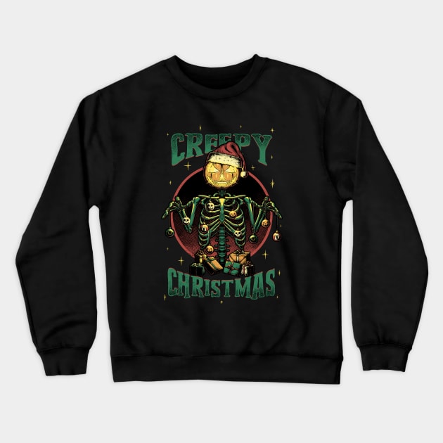 Creepy Christmas Crewneck Sweatshirt by Studio Mootant